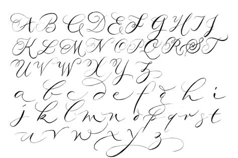 letras cursivas copiar y pegar.